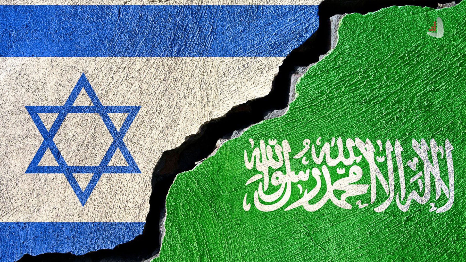 flags of Saudi Arabia and Israel